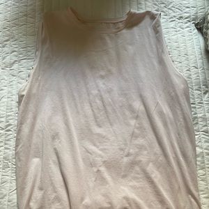 Baby pink lululemon boyfriend tank. Size 8